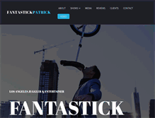 Tablet Screenshot of fantastickpatrick.com